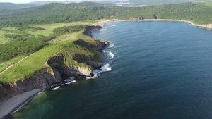 Бухта Островная острова Русский с квадрокоптера