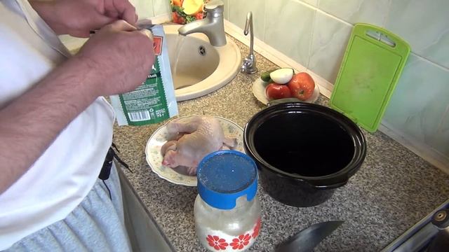 Медленноварка Kitfort KT-206 обзор . Готовим курицу с картошечкой и овощами . смотреть онлайн