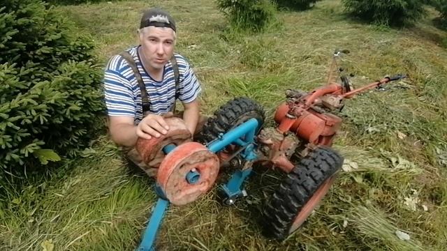 Роторная ворошилка на мотоблок