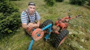 Роторная ворошилка на мотоблок