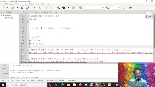 Pointers in C|C program on pointers