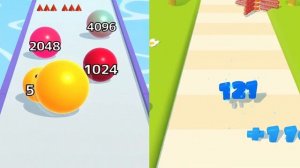 Crazy Number Run vs Ball Run Infynity - 123456789 Update Levels Gameplay 37537