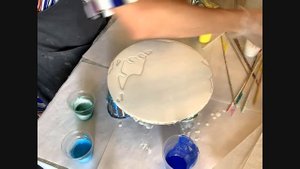 Онлайн мастер-класс по флюид-арт «Создаём цветы»