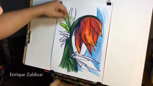 Making flower with colored pencils, Creative drawing, How to draw, Artistic drawing, Art demo смотреть онлайн