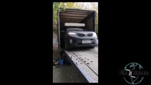 Перевозка легковой машины в кузове грузового автомобиля при переезде в другой город