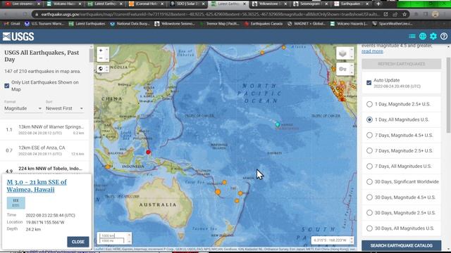 Growing sunspots... West Coast US very quiet.. Wednesday 8/24/2022 смотреть онлайн