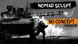 3D Концепт для игрового проекта на IPAD PRO (Nomad Sculpt)