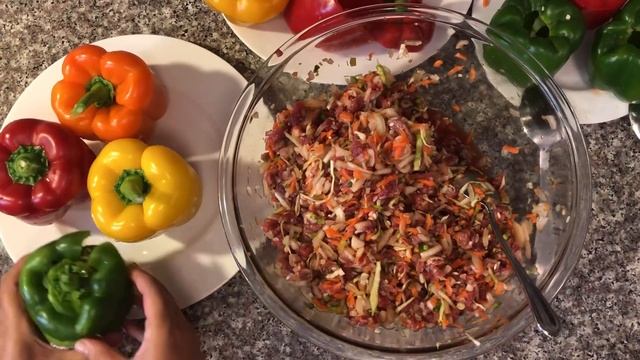 STUFFED PEPPERS & ГОЛУБЦЫ ИЗ МЯСО НА ПАРУ В МАНТОВАРКЕ & РЕЦЕПТЫ ГУЛЬНОРЫ