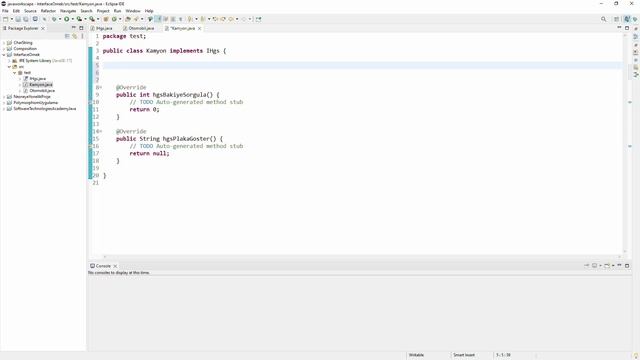 Java Dersleri - 41 : Java Interface ve Cast | Eclipse | OOP | Polymorphism Java Programlama