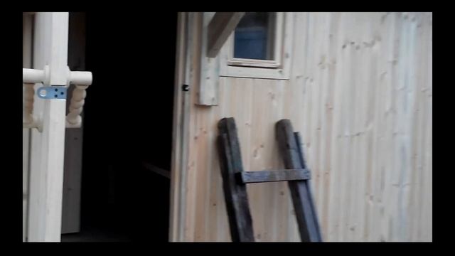 Баня из сруба 3х3 с 1,5 метровым предбанником и 1,5 метровым сараем №8 смотреть онлайн