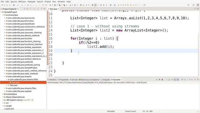 21 Java 8 Streams filter() Method Example смотреть онлайн