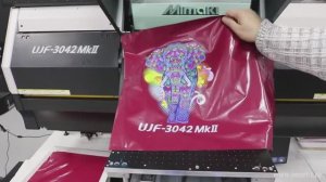 Mimaki UJF-3042 MkII - печать на полиэтиленовых пакетах