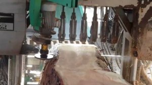 секрета идеального распила бревна на доски Слэб без бензопилы