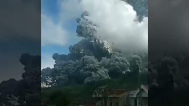 Мощное извержение вулкана, Сингапур, Индонезия 9.06.2019