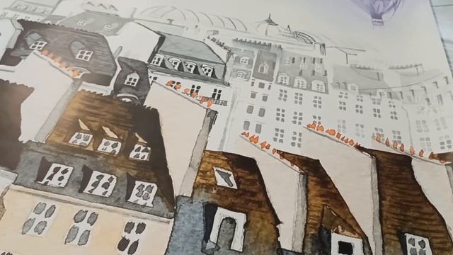 Бумажные фотообои бесшовные VEROL "Детский акварельный город" фотообои на стену, отделка стен, деко смотреть онлайн