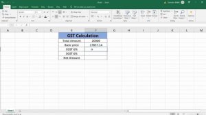 How to Calculate GST in Microsoft Excel | GST Calculator in Excel  |  GST Calculation #excel #gst