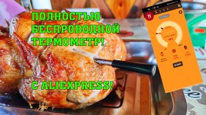 Полностью беспроводной термометр для мяса с Aliexpress! Аналог Meater. Работает по Bluetooth.