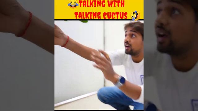 Talking With Talking Cactus 🌵 😂 #short #ytshort #mrindianhacker #statusshort