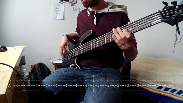 The Killers - Mr Brightside Bass Cover with tabs