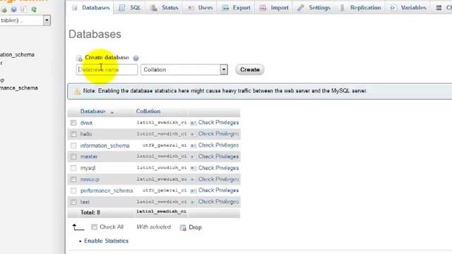 php mysql tutorial (phpmyadmin overview)