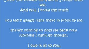 John Barrowman, I owe it all to you Lyrics 01.