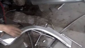 Ваз 2115. Кузовной ремонт задних крыльев.