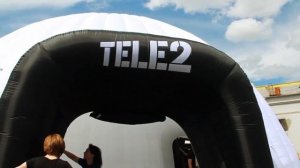 Надувной шатер для Tele2 — надувной павильон, быстровозводимое здание, надувная палатка