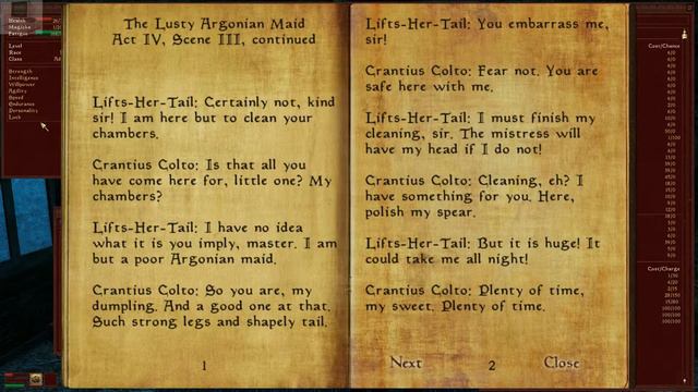 Elder Scrolls Lore Books: the Lusty Argonian Maid Part 1?