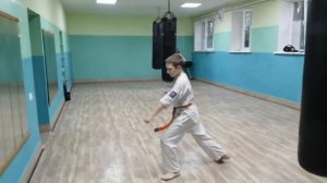 Пинан ката соно 1 аттестация 8 кю Каратэ Киокушинкай кан