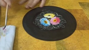 Мастер - класс. "Роспись пластинки"