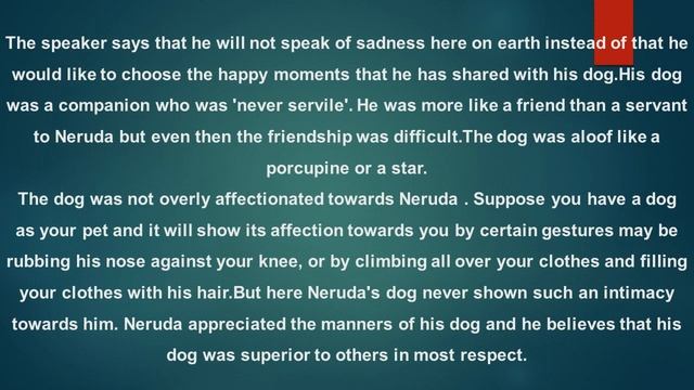 A Dog has died by Pablo Neruda/ line by line analysis/detailed notes in English/Summary смотреть онлайн