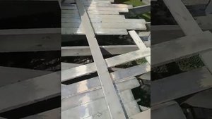 Установка каркаса круглого дома