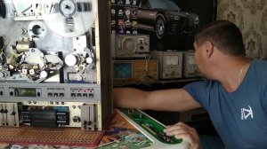 Ремонт Олимп 004. Настройка индикатора и усилителя воспроизведения. Часть 19.