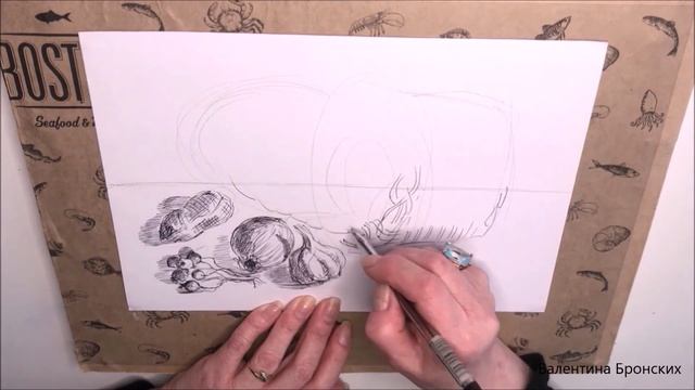 Как можно рисовать чёрной ручкой | Натюрморт | Рисование для детей 10+ #натюрморт #легко #графика