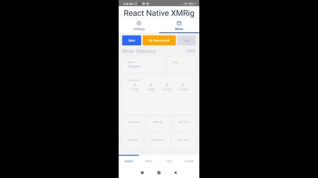 React Native XMRig Miner Android смотреть онлайн