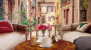 Italy Cafe _ Cozy Coffee Shop Ambience with Background Music & Positive Music