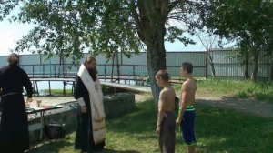 Крещение детей в Православной детском лагере