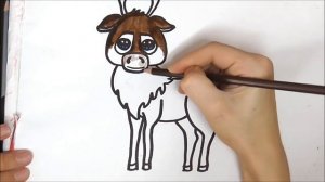 How to Draw Sven Reindeer  Disney Frozen