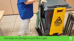 BRIX LIGHT OFFICE  уборочная тележка, компактная, модульная, эффективная.