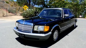 Распаковка: Mercedes-Benz 560 SEL (W126) (dark blue) (1991г.) 1:18 (Norev)