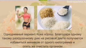 Рисовая диета: рисовая диета для похудения (Видеоверсия)