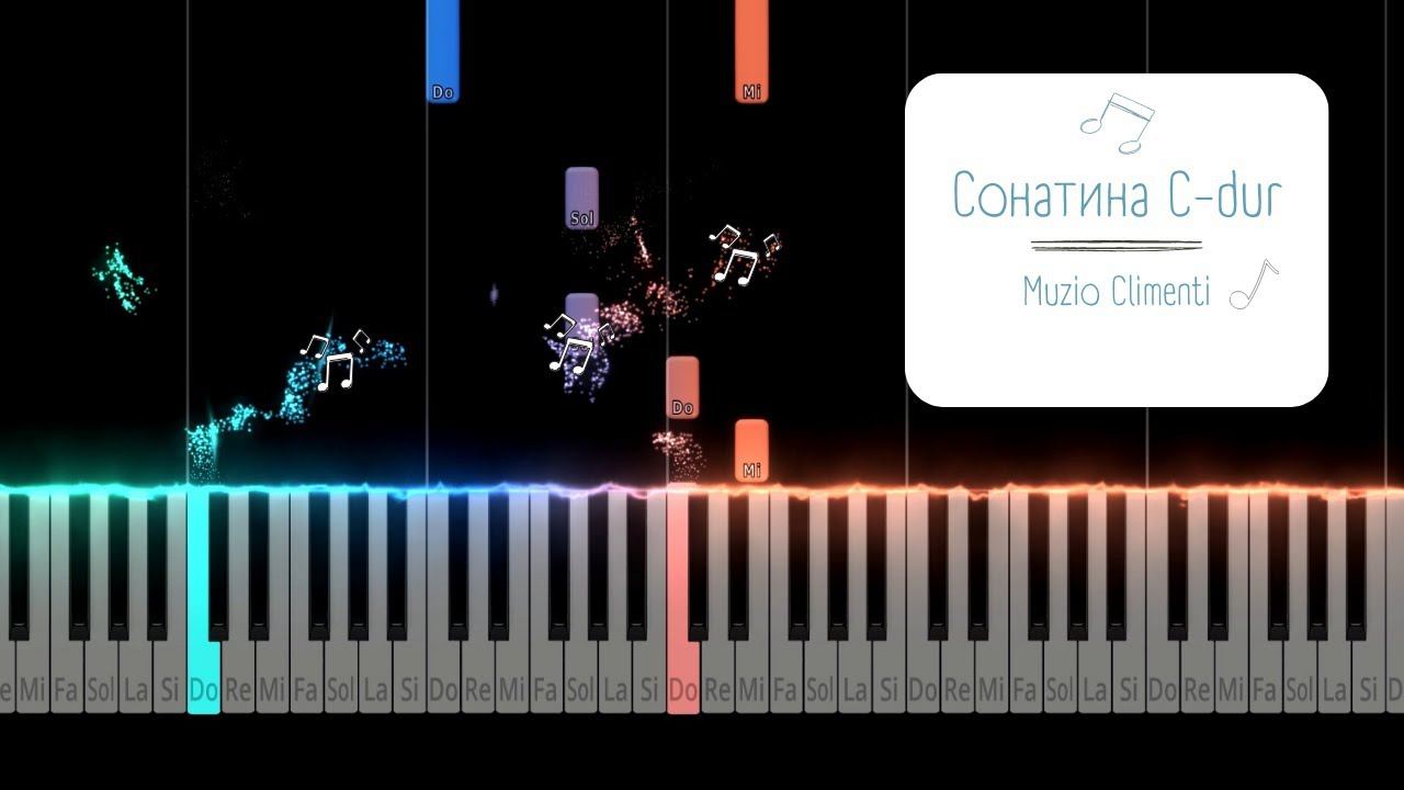 Сонатина C-dur - Muzio Climenti | Tutorial Piano Version | Piano Сover