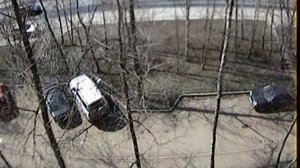 Веточка с дерева упала на машину