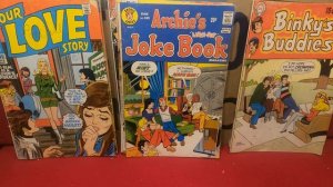 Nifty lot of Romance and Teen Comics Archie, Binky, Marvel, DC and more