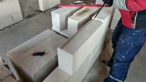 50. Перегородки из газобетона 150мм. , гидроизоляция , разметка , возведение и анкеровка .