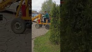 самодельный мини погрузчик с двигателем от Оки