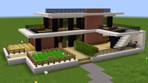 Майнкрафт - Как построить кварцевый дом для выживания. Minecraft