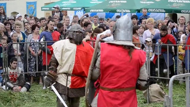 Рыцарский турнир.Бой рыцарей.