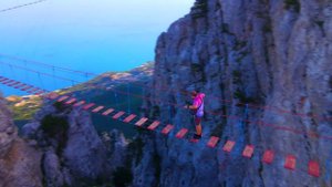 Подвесной мост на Ай-Петри