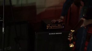 Schecter Stiletto Studio-6 Electric Bass, EBS Multi Comp, and Markbass Little Mark II Bass Amp Head